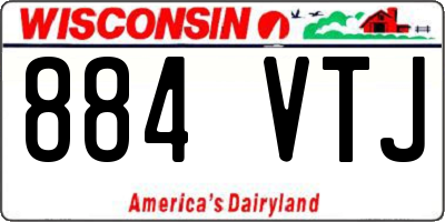 WI license plate 884VTJ