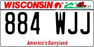 WI license plate 884WJJ