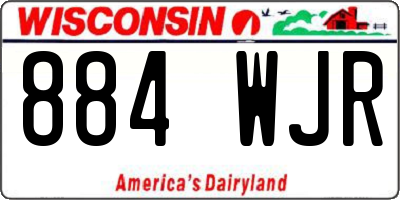 WI license plate 884WJR