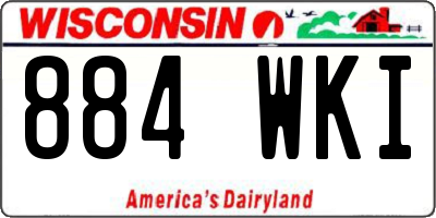 WI license plate 884WKI