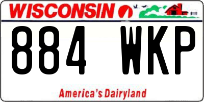 WI license plate 884WKP
