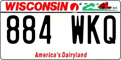 WI license plate 884WKQ