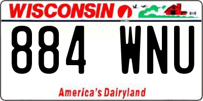 WI license plate 884WNU