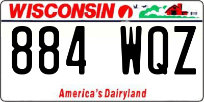 WI license plate 884WQZ