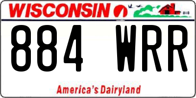 WI license plate 884WRR