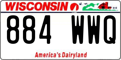 WI license plate 884WWQ
