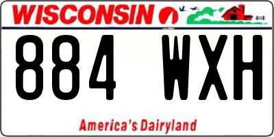 WI license plate 884WXH