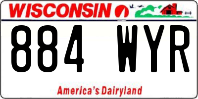 WI license plate 884WYR