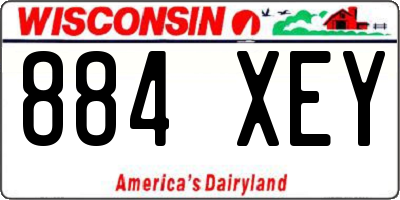 WI license plate 884XEY