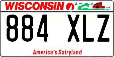 WI license plate 884XLZ
