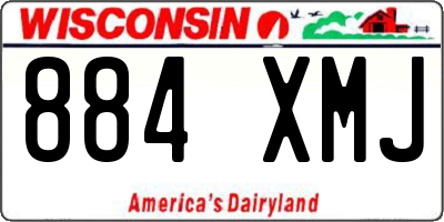 WI license plate 884XMJ