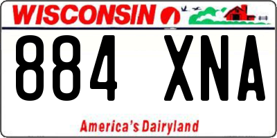 WI license plate 884XNA