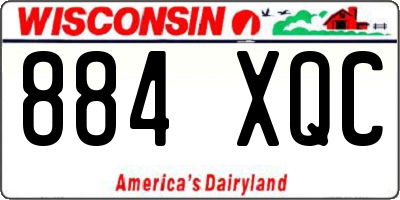 WI license plate 884XQC