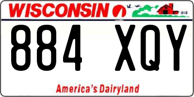 WI license plate 884XQY