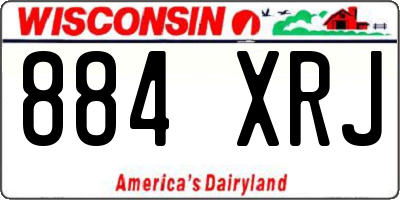 WI license plate 884XRJ