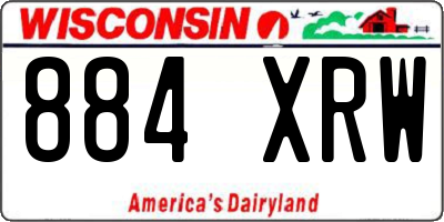 WI license plate 884XRW