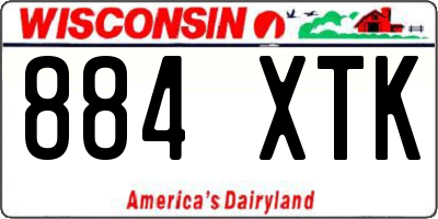 WI license plate 884XTK