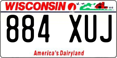 WI license plate 884XUJ