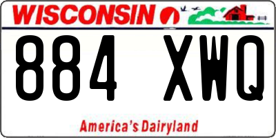 WI license plate 884XWQ