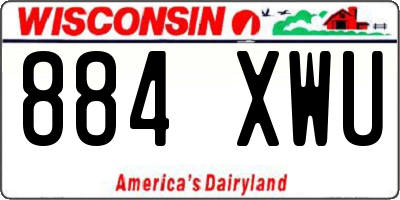 WI license plate 884XWU