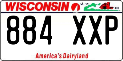 WI license plate 884XXP