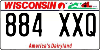 WI license plate 884XXQ