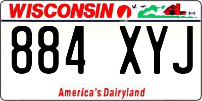 WI license plate 884XYJ