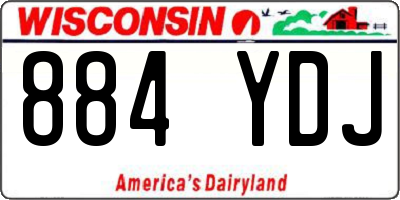 WI license plate 884YDJ