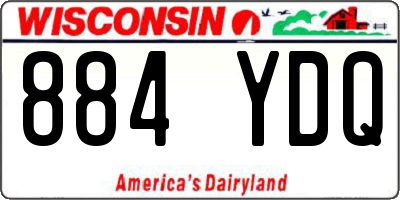 WI license plate 884YDQ