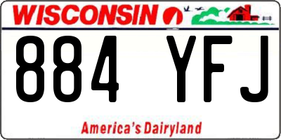 WI license plate 884YFJ