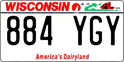 WI license plate 884YGY
