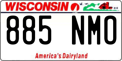WI license plate 885NMO