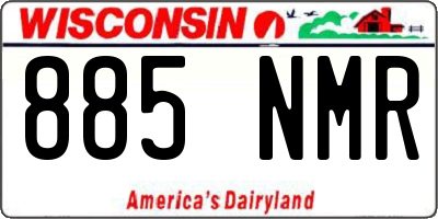 WI license plate 885NMR