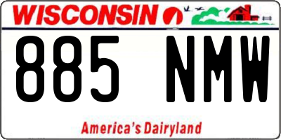 WI license plate 885NMW