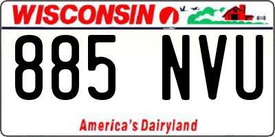 WI license plate 885NVU