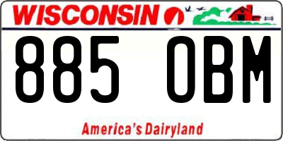 WI license plate 885OBM