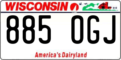 WI license plate 885OGJ