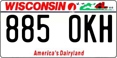 WI license plate 885OKH