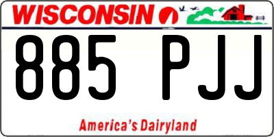 WI license plate 885PJJ