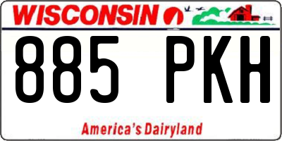 WI license plate 885PKH