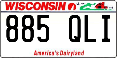 WI license plate 885QLI