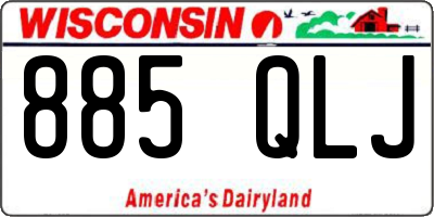 WI license plate 885QLJ