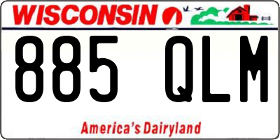 WI license plate 885QLM