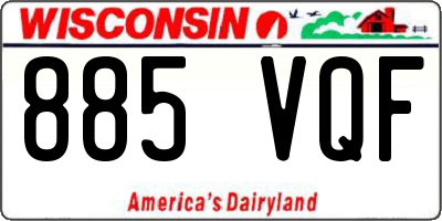WI license plate 885VQF
