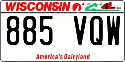 WI license plate 885VQW