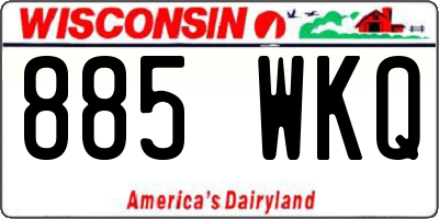 WI license plate 885WKQ