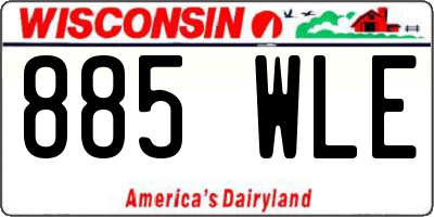 WI license plate 885WLE