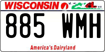 WI license plate 885WMH