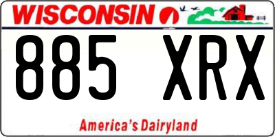 WI license plate 885XRX