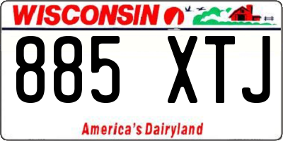 WI license plate 885XTJ